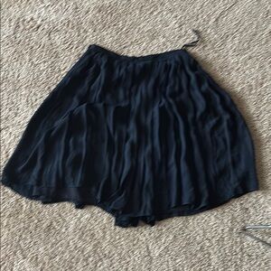 J. crew Flowy navy Chiffon pleated Skirt